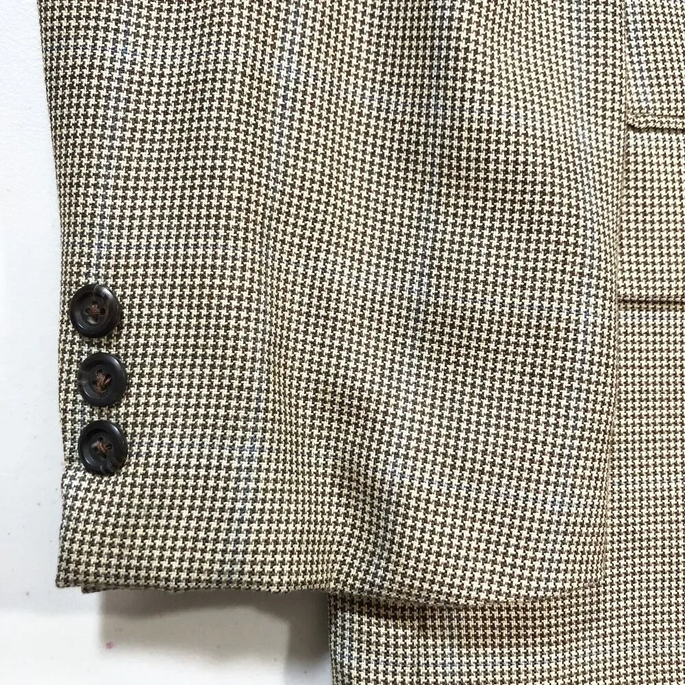 John W Nordstrom Loro Piana Cashmere, Silk Houndstooth Men's Blazer 48R Canada